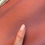 Iris & Ink The Outnets Draped Scarf Blouse Silky Satin Dusty Pink Mauve Size 4 Photo 3