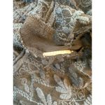 ZARA  Sheer Floral Embroidered Top Women XL Black Beaded Neckline Whimsygoth Lace Photo 4
