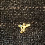 Six guardian angel cherub pins use on a lapel hat tie etc. Gold Photo 4