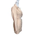 Significant Other Glider Blazer Linen Dress Cut Out Mini Peach Cream Womens Sz 4 Orange Photo 8