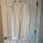 Loft NWT  High Rise Slim Pocket Boyfriend Jeans in White Sz 10/30 Photo 7