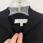 Milly Black Mock Neck Sleeveless Sweater Tank Blouse Photo 5