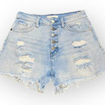 KanCan USA Kancan High Rise Distressed Denim Shorts Medium Photo 0