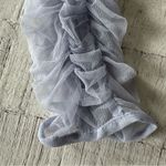 French Connection French Connection Edrea Tulle Top NWT size 12 in Cosmic Sky Sheer Cropped Photo 4