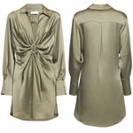 Jonathan Simkhai NWT Roma Mini Dress in Willow Size Small Photo 3