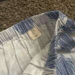 Princess Polly NEW Blue and White Striped Shell Print Two-Piece Skirt Top Cotton Set Photo 2