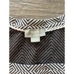 Maeve  Anthropologie Floral Embroidered Blouse Shirt White Black Knitted Trim #29 Photo 2