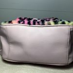 Betsey Johnson Luv rainbow ombré cheetah leopard furry fluffy faux fur backpack Photo 13