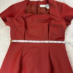 Newport News Easy Style Sheath Dress Womens 4P Orange Y2K VTG Party Office Work Photo 5