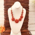 J.Crew  Orange Beaded Necklace Photo 2