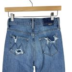 Mother Denim High Waisted Hiker Hover Straight Leg in Slay It With Flowers 25 Blue Photo 7