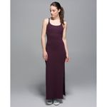 Lululemon  Refresh Maxi Dress NWT Size 6 Purple Racerback Bodycon Pima Cotton Photo 6