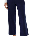 Liverpool  Women's Wide Leg Crop Trouser with Flap Pockets Lapis Ink Size 12 NWT Photo 0