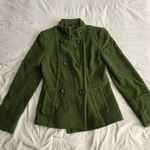ZARA  Military Green Short Wool Peacoat S Photo 0