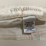 Croft & Barrow  Cream Classic Fit Straight Leg 10 Average Stretch Photo 8