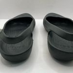 Crocs Womens  Skylar US 9 Black Flat Sandals Flower Sling Back Slip On Flats Photo 2