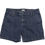 Liz Claiborne  Dark Wash Chino Shorts Size 4 Photo 2
