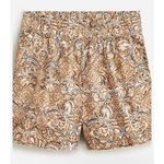 J.Crew Size M Poplin Short in Ornate Paisley Pull-On Cotton Pocket Style BH824 Photo 14
