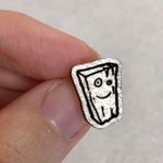 Cartoon Network Ed, Edd, and Eddy Plank Wood Stud Earrings Photo 3