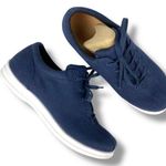 Apex Ellen Women's Pink Casual Lace Up Canvas Sneaker Size 8 No Original Insole Blue Photo 0