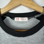 Romwe  California Gray & Black Baseball Crop T-Shirt S Photo 3