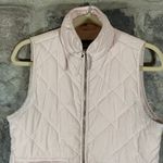 Blue Rain  Puffer Vest‎ Woman's Small Light Pink Quilted Snap Pockets Pastel Photo 1