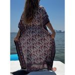 Paisley floral chain Kaftan Dresses for Women Beach Coverups, One Size Kaftans Photo 3