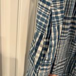 J.Crew Blue And White Plaid Midi Dress Size 6 Photo 5