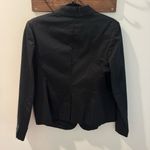Norma Kamali  Black Single Breasted Stretch Cotton Blazer Jacket Size 10 Photo 2