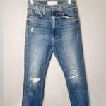 Mother Superior High Waisted Rider Ankle Far Beyond The Sky Jeans Size 26 Wide Blue Photo 3