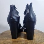 Christian LaCroix  Black Block Heel Bootie Perforated Accent Size 8 Women's Heels Photo 5