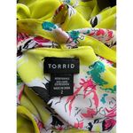 Torrid  Yellow Flowy Floral Patterned Layered Spaghetti Strap Tank Top Photo 1