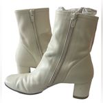 By Far Sofia Boots Off White Heeled Ankle Boot Leather Size 36 Women’s 5.5 Photo 4