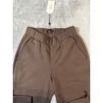 Universal Standard NWT Universal Standard SZ 4XS (00-0) Elastic Waist Zip Ankle Brown Pants Pocket Photo 5