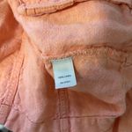 J.Jill  100% Linen Neon Orange Button Utility Jacket Photo 8