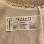 Vassarette Vintage  Nylon Camisole Lingerie Top Lace Trim Ivory Size L USA Made Photo 2