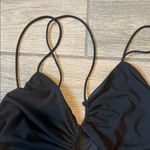 ZARA  Black Ruched Slip Mini Dress Photo 3