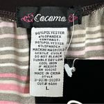 NWT Women’s Cocomo Chocolate & Pink Striped Sleeveless Dress With Bow Size Large Photo 2