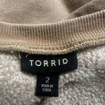 Torrid Cozy Fleece Henley Sweatshirt Women's size 2 (2X, 18-20), tobacco brown Photo 9