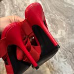 ZARA  Strappy Wrap Heels Red Sz 38 Photo 9
