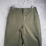 Gap  Pants Straight Up Khaki Olive Green Womens Size 10‎ Cropped Casual Trousers Photo 3