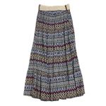 Bongo  Maxi Skirt Medium Multicolor Patterned Belted‎ Bohemian Casual Photo 7