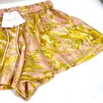 Zimmermann  Golden Relaxed Floral Silk Shorts Light Pink Yellow US 6 NWT Photo 9