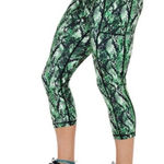Constantly Varied Gear CVG Venom Snakeskin Green Capri Crossfit Leggings Sz L‎ Size L Photo 0