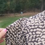 Molly Bracken NWT  Animal Print Elastic Wrist Blouse Photo 2