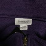 Avenue  Purple Fleece Zip Jacket - Size 30 Photo 2