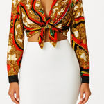 Wow Couture Woman’s WOW Cotoure Stylish Tie-Front Dress Size Small Photo 0