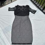 Bisou Bisou black and white pattern half sleeve dress sz 6 Photo 3