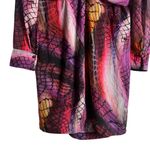 flor et.al Lauper Printed Chiffon Belted Long Sleeve Knee Length Dress Size 16 Photo 15