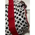 Little Miss Matched Girl's‎ Black Red White Duffel Bag Zipper Closure Photo 5